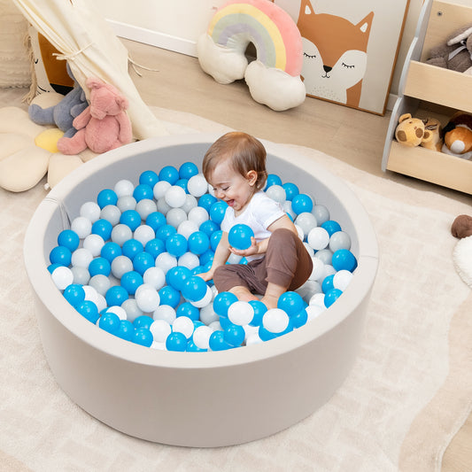 Kiddie Baby Playpen with 200 Ocean Balls and Storage Bag, Gray Baby Playpen & Playards Gray at Gallery Canada