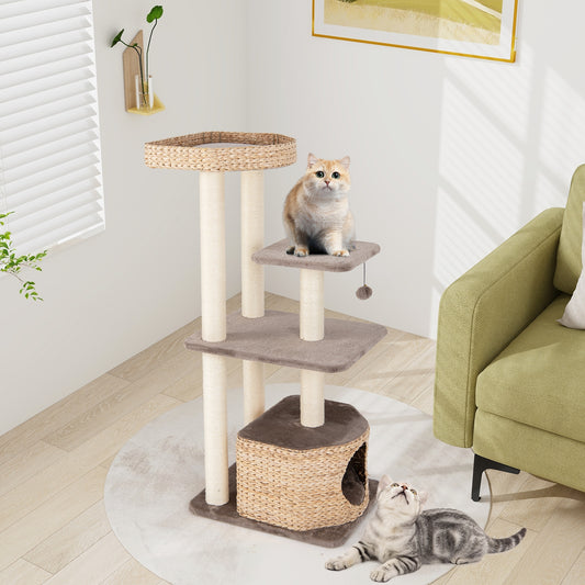 4 Layer Cat Tower, Scratching Posts, Condo, Washable Cushions, Coffee Cat Trees Condos & Scratchers Coffee at Gallery Canada