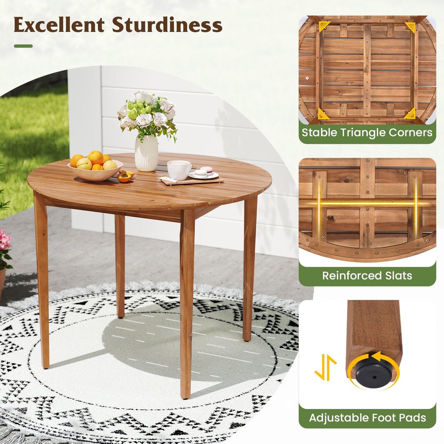 5-Piece Patio Dining Set With Cushions, Gray Patio Dining Sets at Gallery Canada