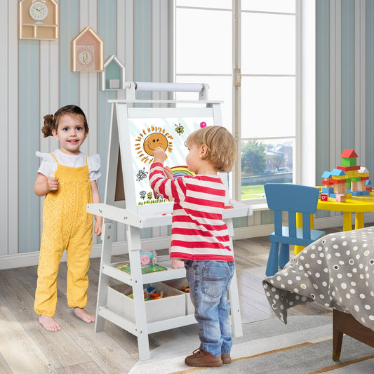 3-in-1 Double-Sided Art Easel, White Art Easels White at Gallery Canada