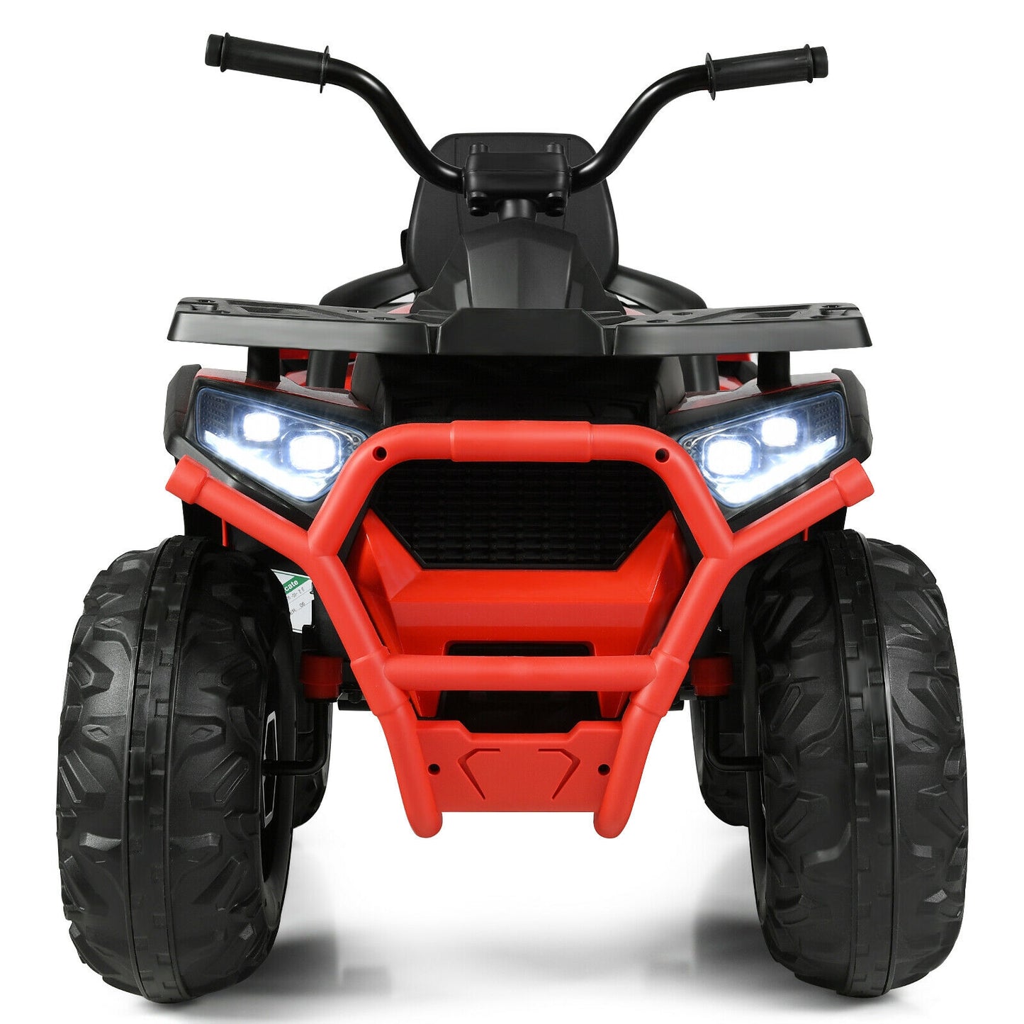 Quad ATV électrique à 4 roues pour enfants, 12 V, avec MP3 et lumières LED, rouge