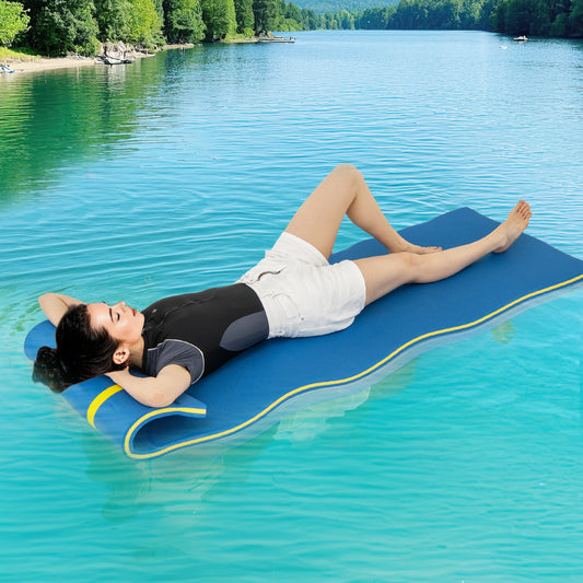 7 Inches x 2 Inches Water Mat, Safety Tether and Pillow Design, Blue Swimming Blue at Gallery Canada