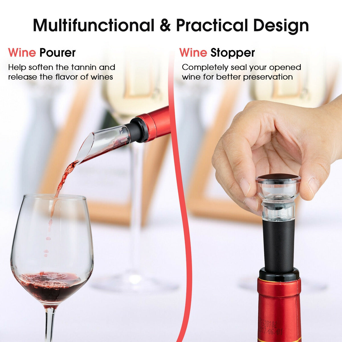 6-In-1 Electric Wine Bottle Opener Set, Black Hand Tool Sets at Gallery Canada