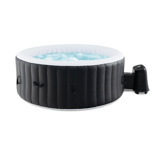 70/80 Inches Round SPA Pool Hottub with 110/130 Air Jets Electric Heater Pump-L, Black at Gallery Canada