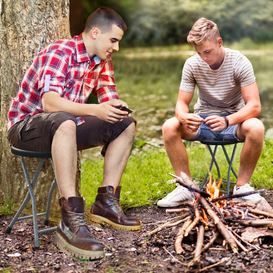 Folding Stool With Built-In Handle, 2 Pieces Camping Furniture Options at Gallery Canada