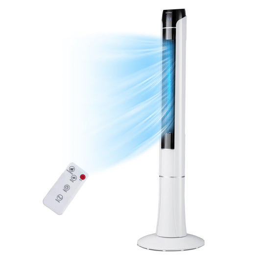 Portable 48 Inches Tower Fan with Remote Control, White at Gallery Canada