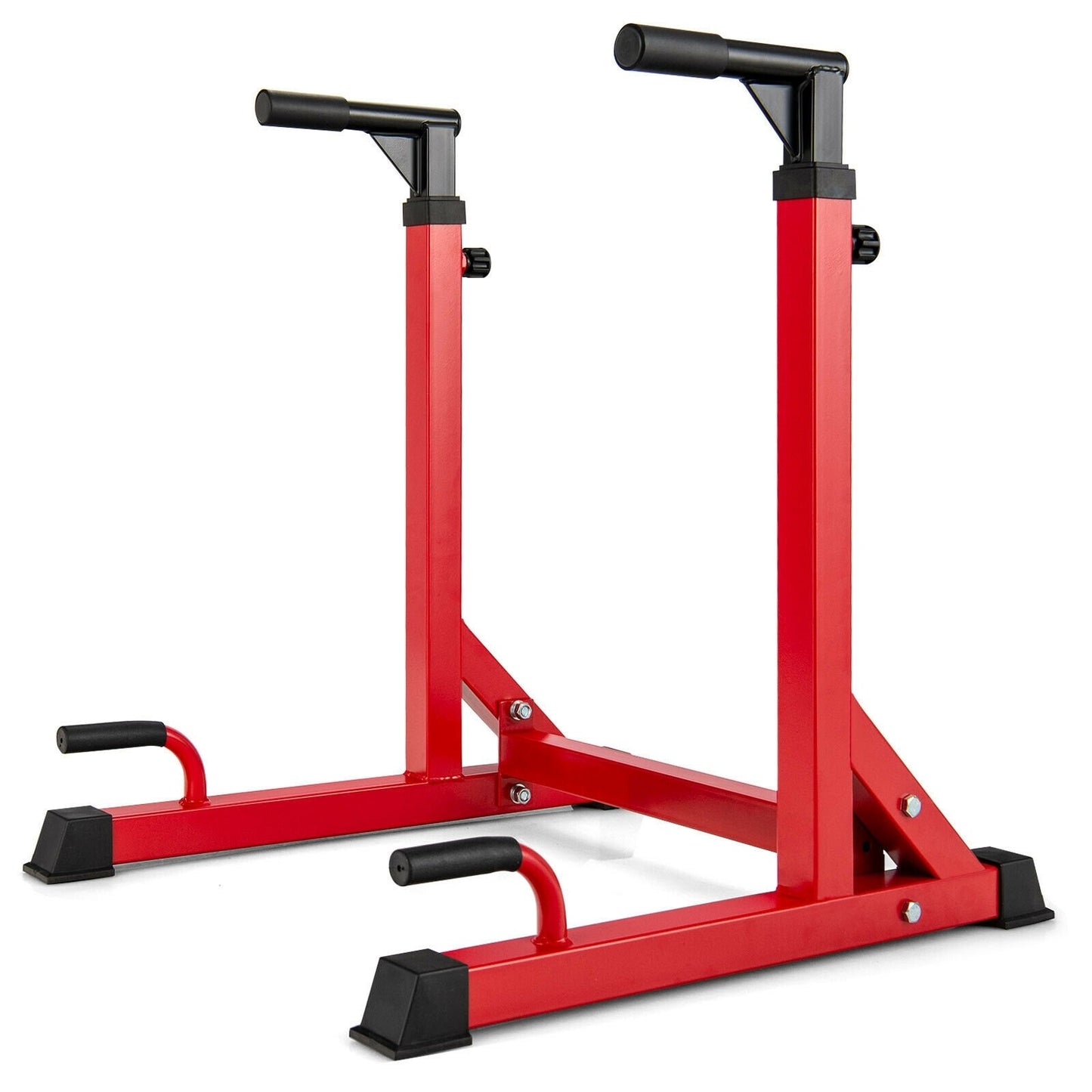 Adjustable Multi-function Dip-up Station for Power Training, Red at Gallery Canada