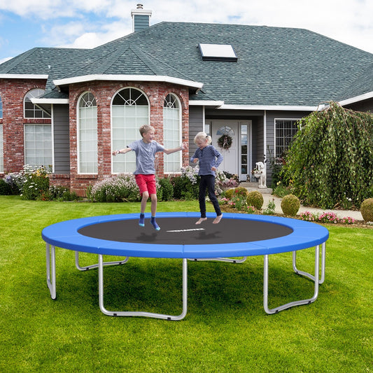 16 Feet Waterproof and Tear-Resistant Universal Trampoline Safety Pad Spring Cover, Blue Trampoline Accessories Blue at Gallery Canada