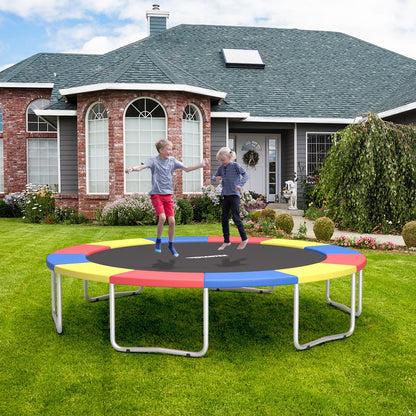 8 Feet Trampoline Spring Safety Cover without Holes, Multicolor