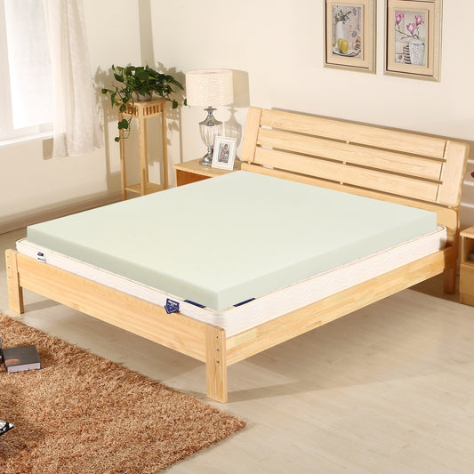3-Inch Air Cotton Mattress Topper, Queen Size, Beige