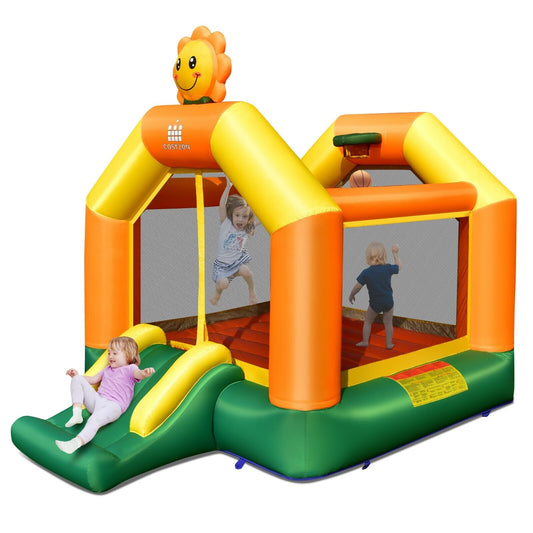 Kids Inflatable Bounce Jumping Castle House with Slide without Blower at Gallery Canada