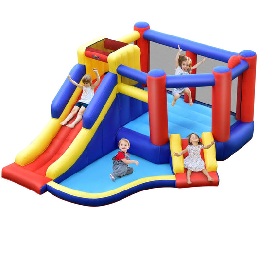 Kids Inflatable Bouncy Castle with Double Slides without Air Blower at Gallery Canada