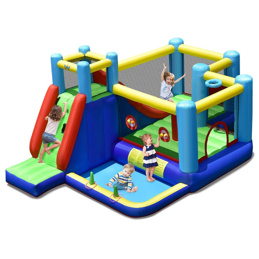 8-in-1 Kids Inflatable Bounce House with Slide without Blower at Gallery Canada