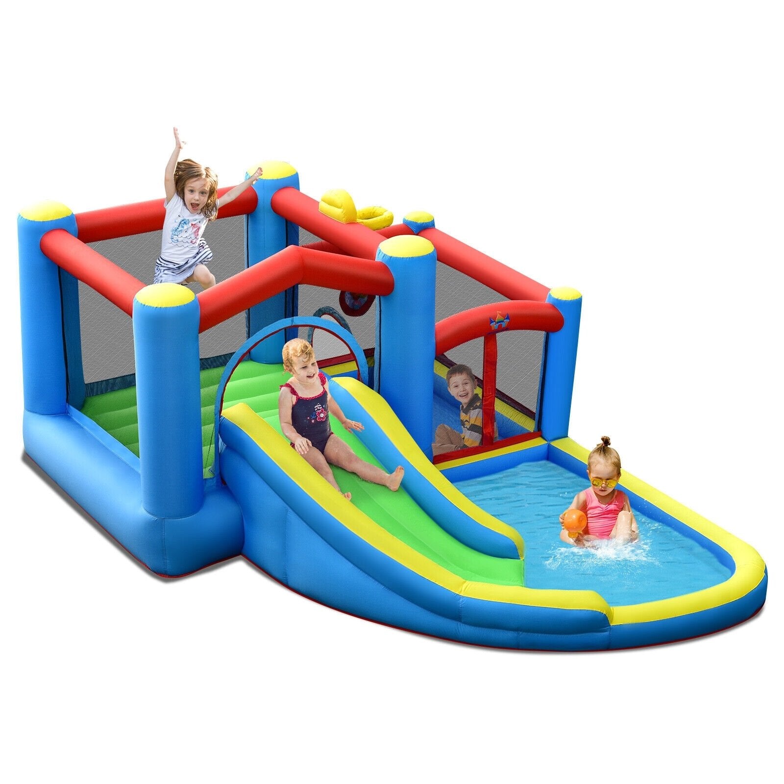 Inflatable Kids Water Slide Bounce Castle with 480W Blower at Gallery Canada