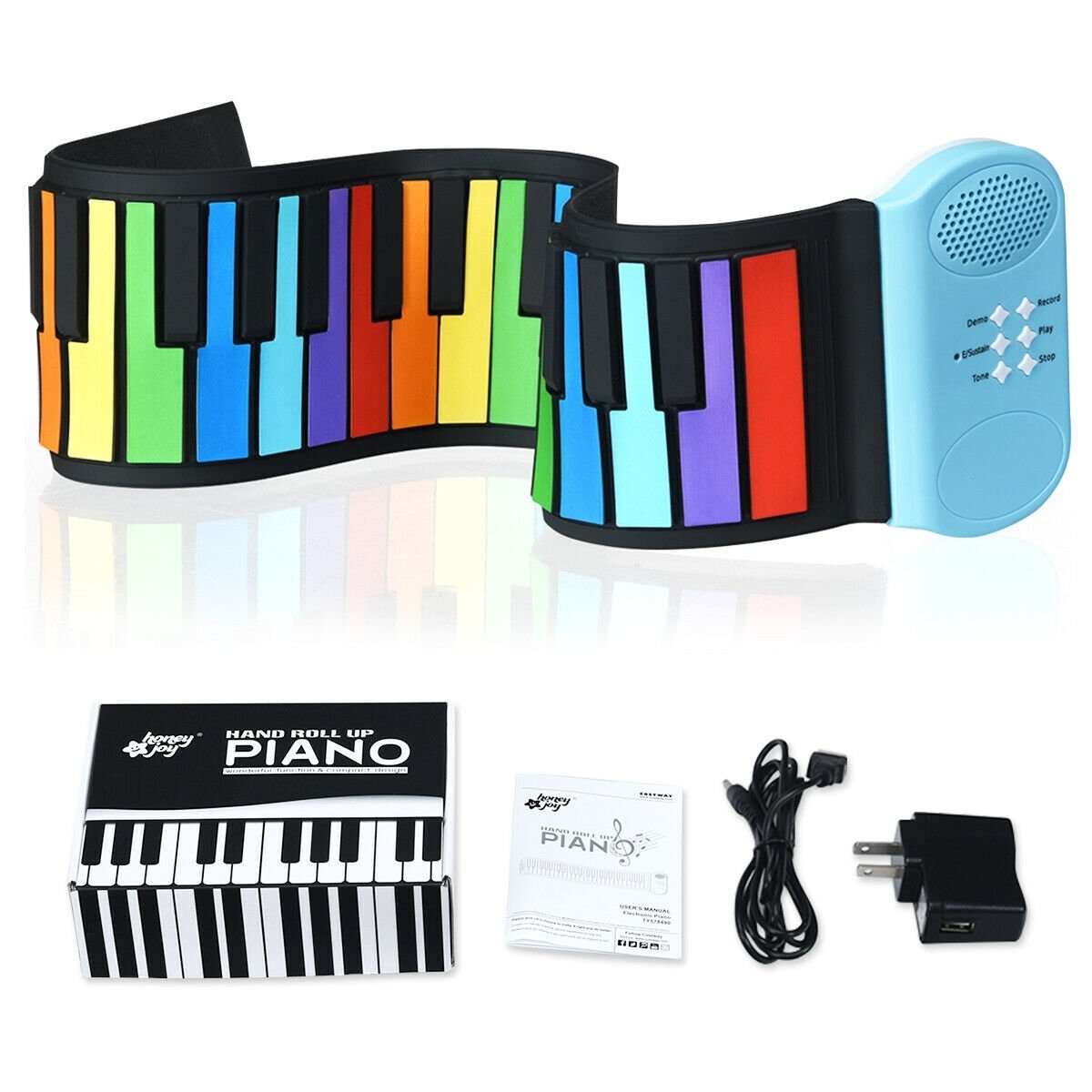 49-Key Roll-up Piano with Support Earphones, Multicolor at Gallery Canada