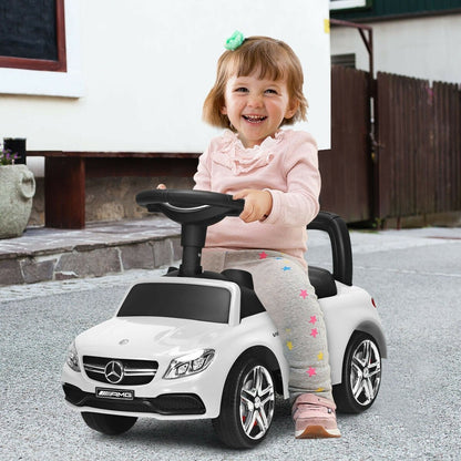Mercedes Benz Licensed Kids Ride On Push Car, White