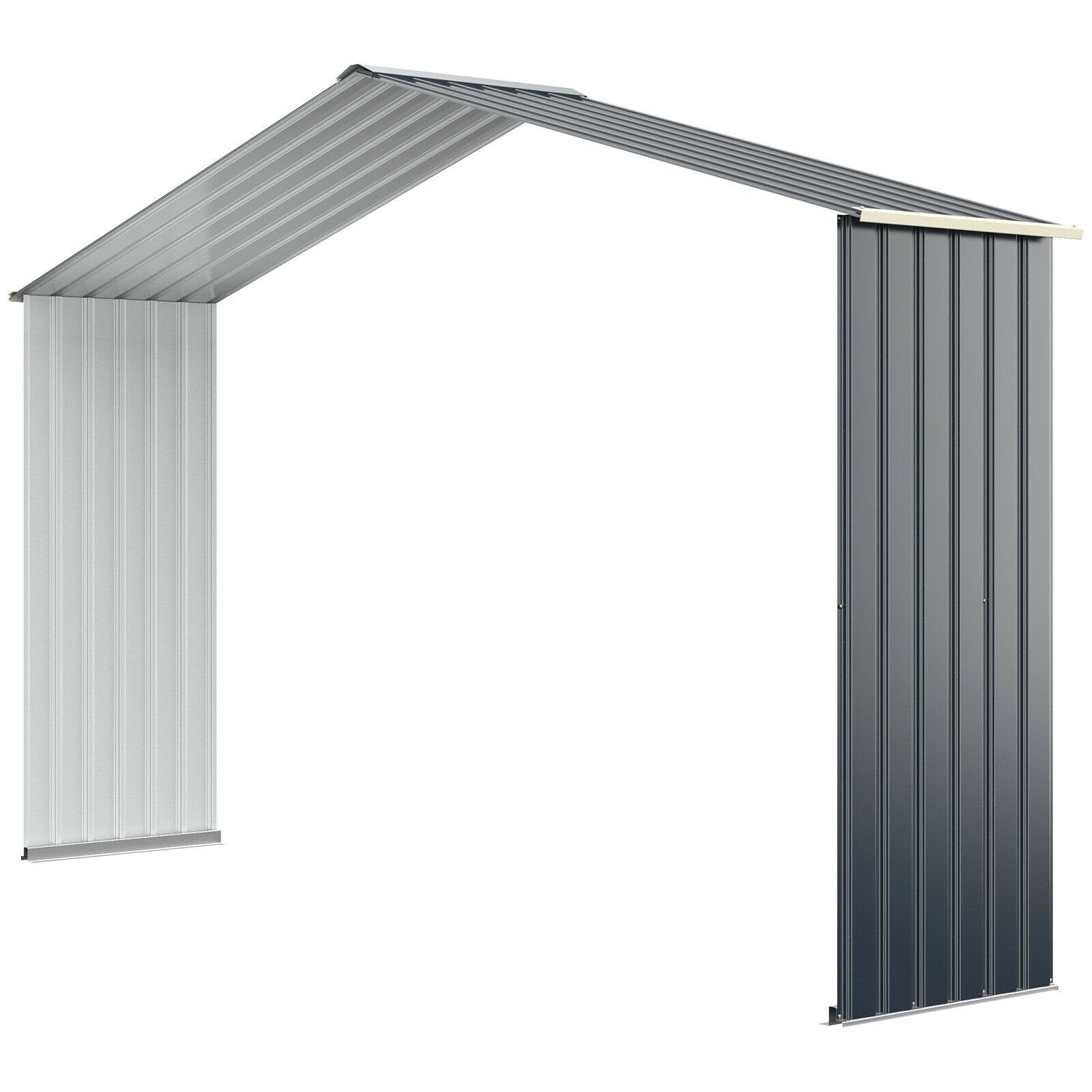 Outdoor Storage Shed Extension Kit for 11.2 Feet Shed, Gray at Gallery Canada