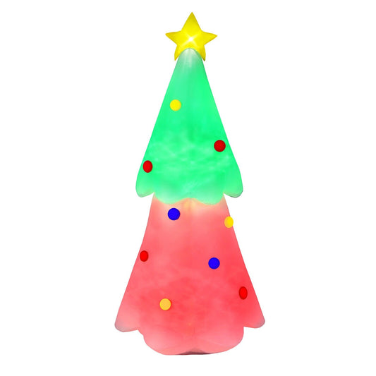 6.2 Feet Inflatable Christmas Tree with Topper Star and Lights, Multicolor