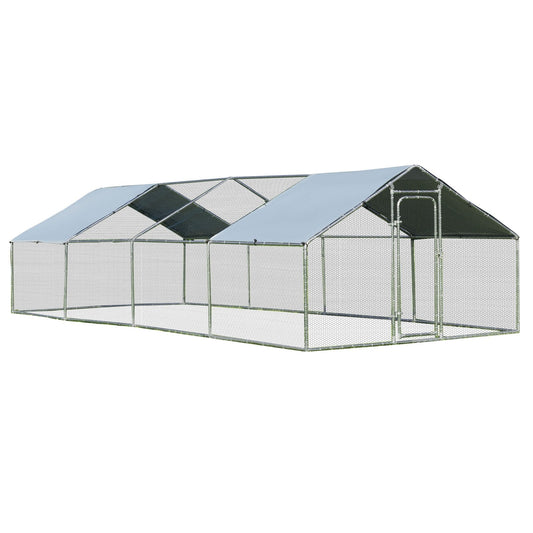 Large Walk In Chicken Coop with Roof Cover Backyard, Gray at Gallery Canada