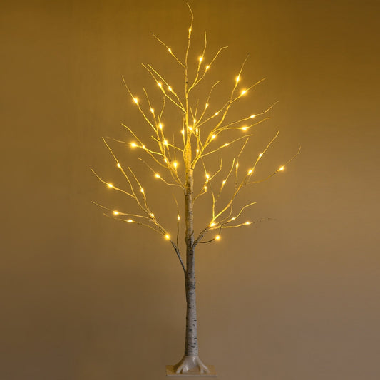 Pre-lit White Twig Birch Tree for Christmas Holiday with LED Lights-4 ft, White at Gallery Canada