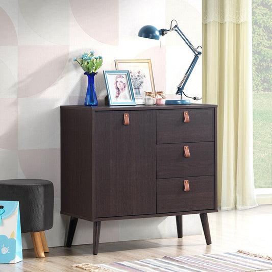 3-Drawer Sideboard Storage Cabinet, Brown