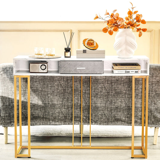 Narrow Long Sofa Table, White Console Tables White at Gallery Canada