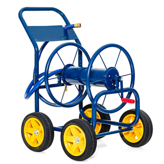 Garden Hose Reel Cart Holds 330ft of 3/4 Inch or 5/8 Inch Hose, Blue at Gallery Canada
