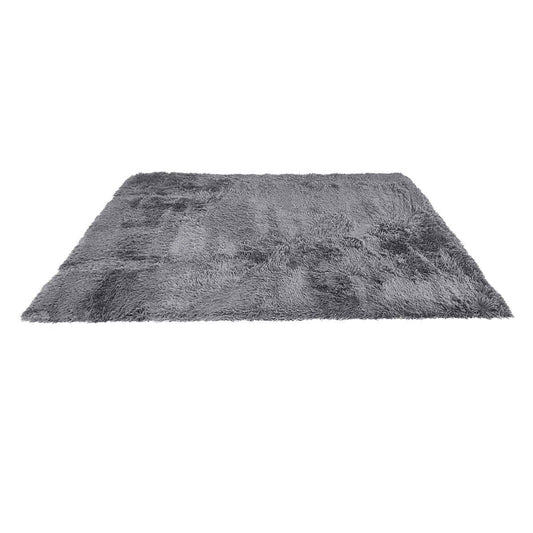 4x6 Feet Modern Soft Shag Rug with Non-slip Grip Dots, Gray at Gallery Canada