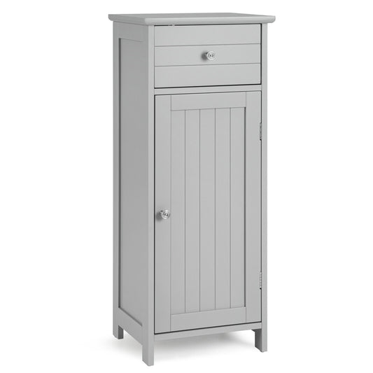 Wooden Bathroom Cabinet With Drawer And Shelf, Gray Floor Cabinets Gray at Gallery Canada