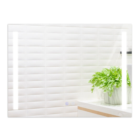 32 x 24 Inch Wall Mirror, 3-Color Lights, Anti-Fog, Transparent Wall Mirrors Transparent at Gallery Canada