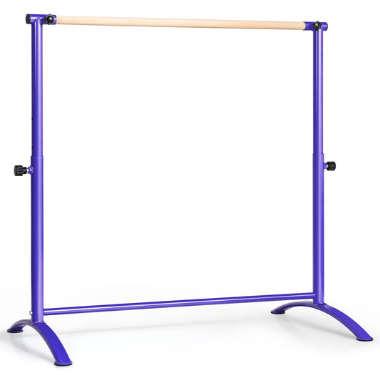 51 Inch Ballet Barre Bar with 4-Position Adjustable Height, Purple at Gallery Canada