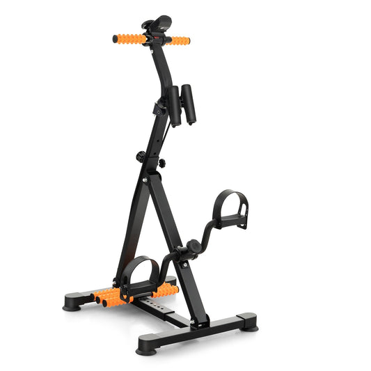 Adjustable LCD Pedal Exercise Bike with Massage, Yellow at Gallery Canada