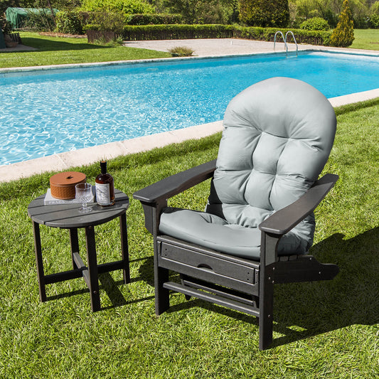 Patio Adirondack Chair Cushion With Fixing Straps, Gray Adirondack Chairs Gray at Gallery Canada