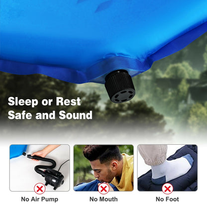 Inflatable Sleeping Pad with Carrying Bag, Blue at Gallery Canada