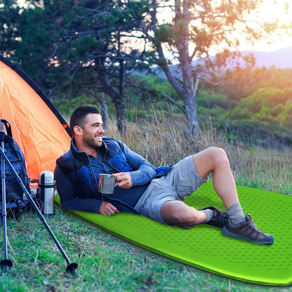Inflatable Sleeping Pad with Carrying Bag, Green