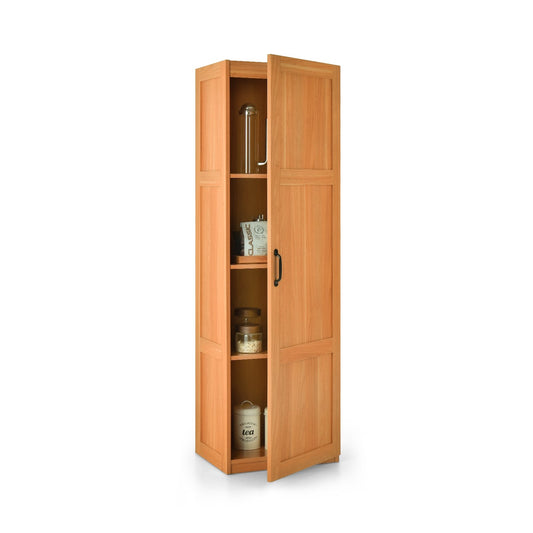 Tall Storage Cabinet with 4 Storage Shelves for Bathroom Living Room, Natural at Gallery Canada