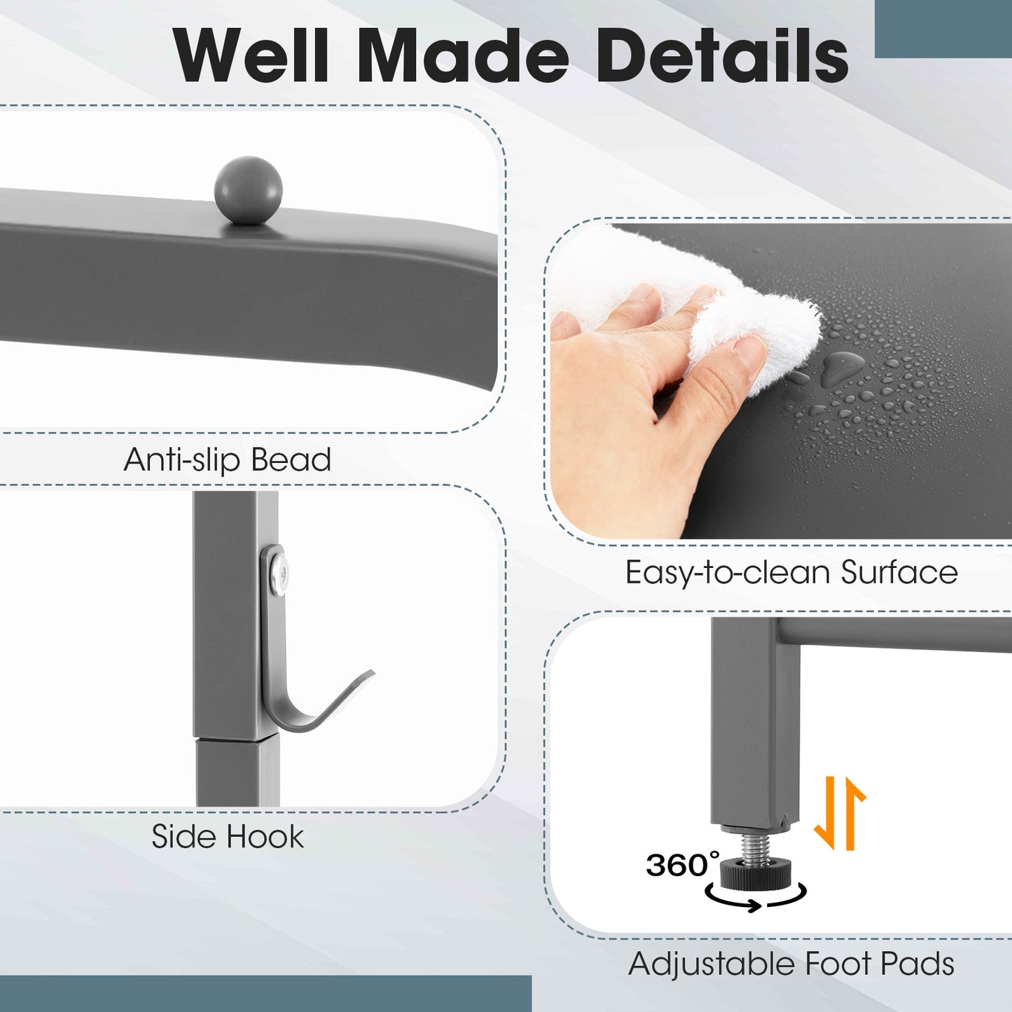 Free Standing Closet Organizer with Removable Drawers and Shelves, Gray Clothing & Closet Storage at Gallery Canada