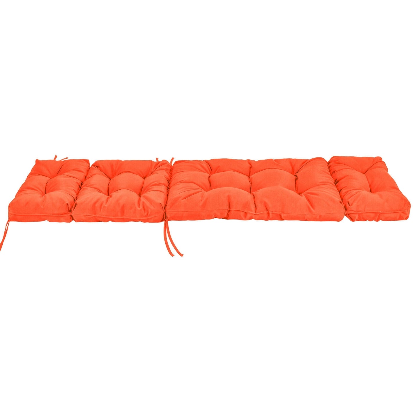 Outdoor Lounge Chaise Cushion with String Ties for Garden Poolside, Orange Outdoor Chaise Lounges at Gallery Canada