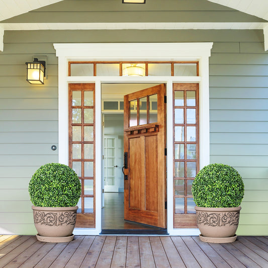 19 Inch Artificial Topiary Balls, Faux Boxwood Plants, Green Faux Plants Green at Gallery Canada