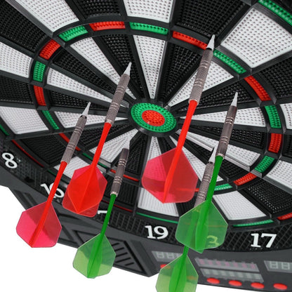 Professional Electronic Dartboard Set with LCD Display, Black