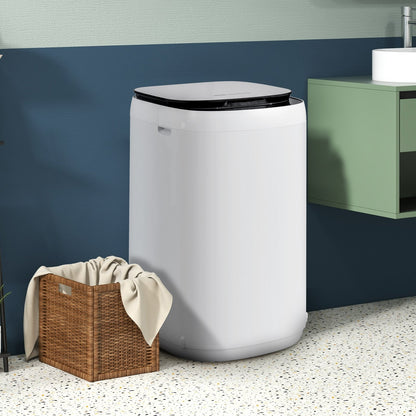 7.7 lbs Full-Automatic Washing Machine with 10 Washing Programs, White at Gallery Canada