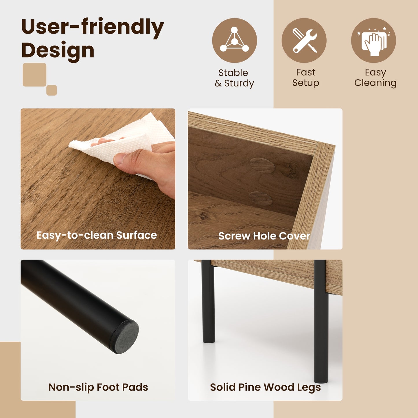 Living Room Central Table, Lifting Tabletop, Metal Legs, Natural Coffee Tables at Gallery Canada