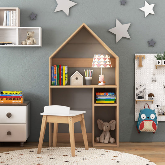 Kids House Table Chair Set, Gray Kids Table & Chair Sets Gray at Gallery Canada
