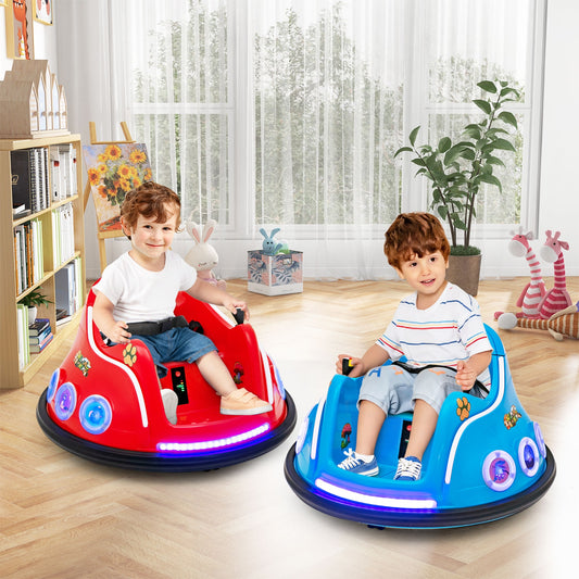 12V Electric Ride On Car, Remote Control, Flashing LED Lights, Red Powered Ride On Toys Red at Gallery Canada