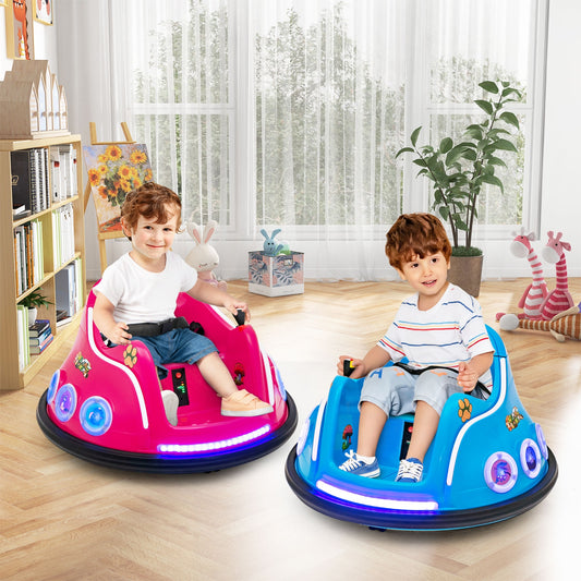 12V Electric Ride On Car, Remote Control, Flashing LED Lights, Pink Powered Ride On Toys Pink at Gallery Canada