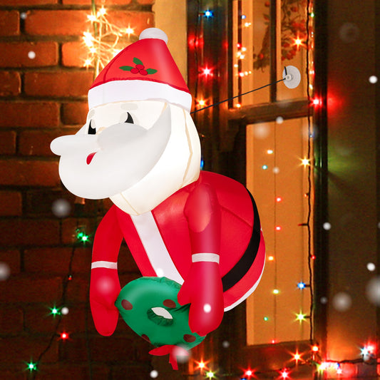 3.3 Feet Inflatable Santa Claus, Red Christmas Inflatables Red at Gallery Canada