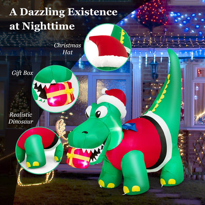 Inflatable Christmas Decoration with LED Lights for Yard, Multicolor