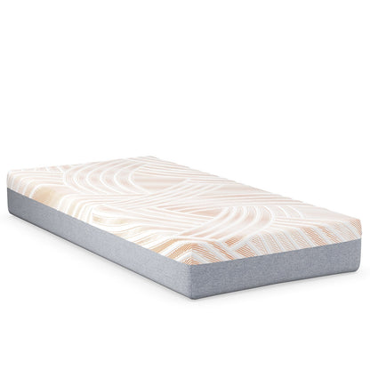 Bed Mattress Memory Foam Twin Size with Jacquard Cover for Adjustable Bed Base-10 inches, Multicolor at Gallery Canada
