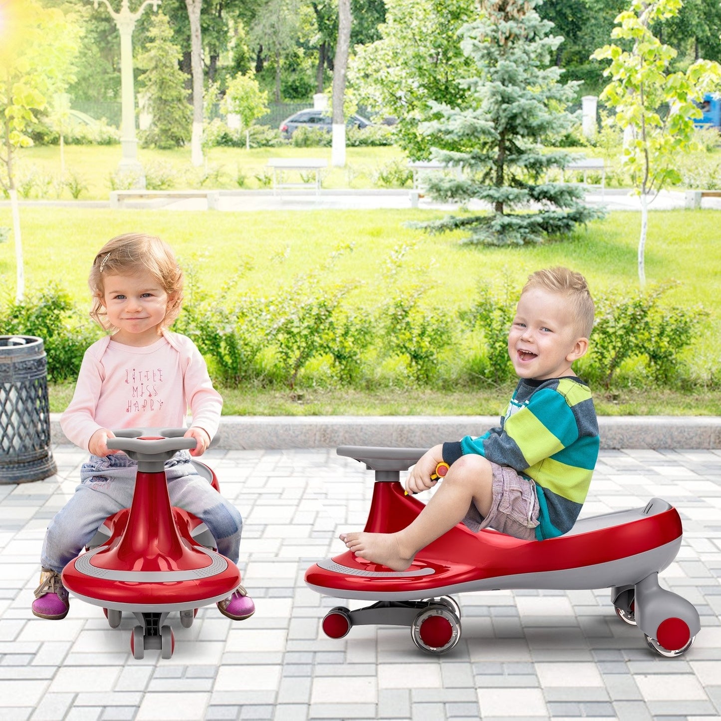 Wiggle Car Ride-on Toy with Flashing Wheels, Red at Gallery Canada