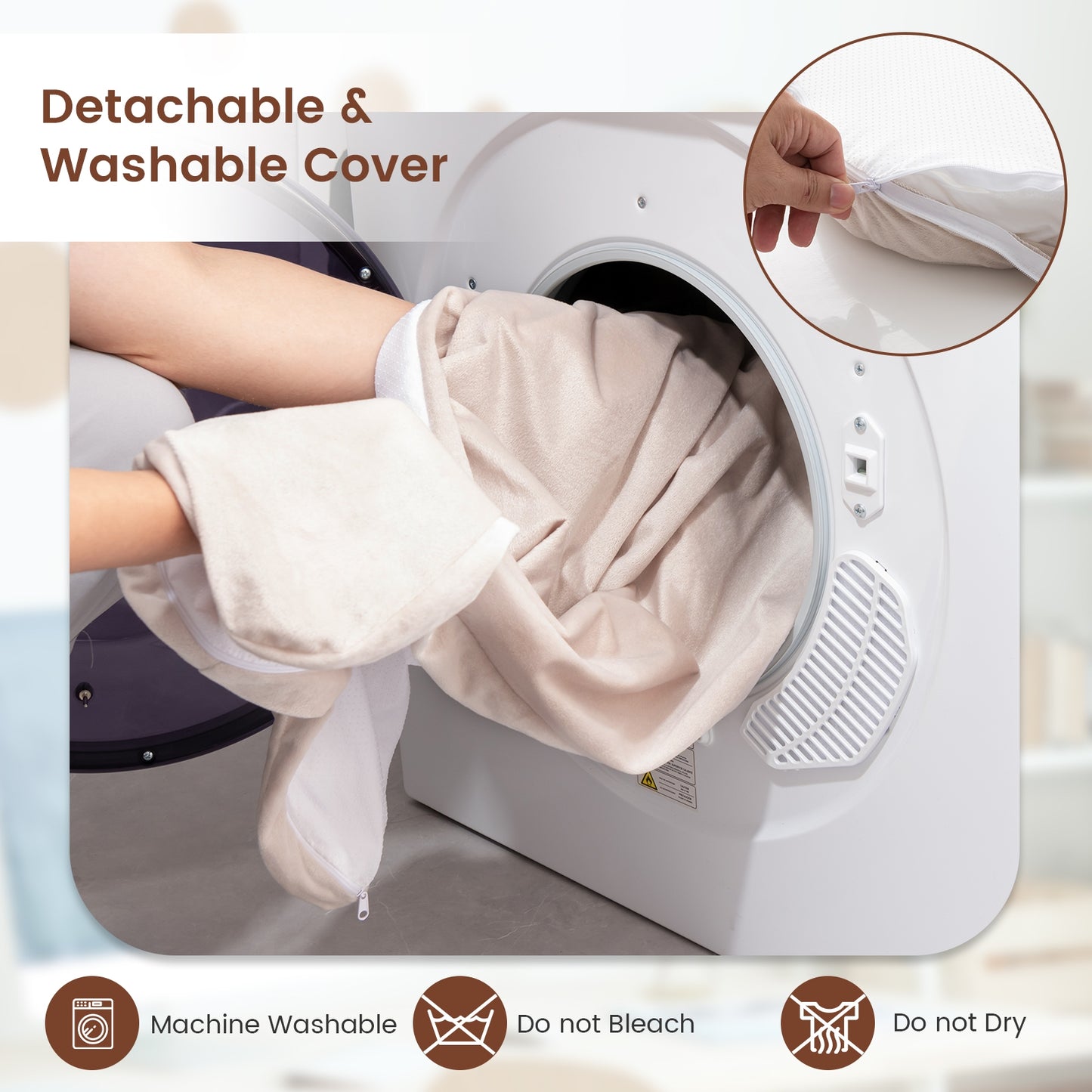 Orthopedic Dog Bed with Memory Foam Support for Large Dogs, Beige Dog Supplies at Gallery Canada